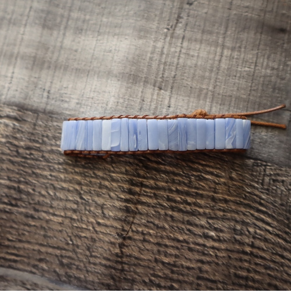 Blue natural stone Beaded Bracelet